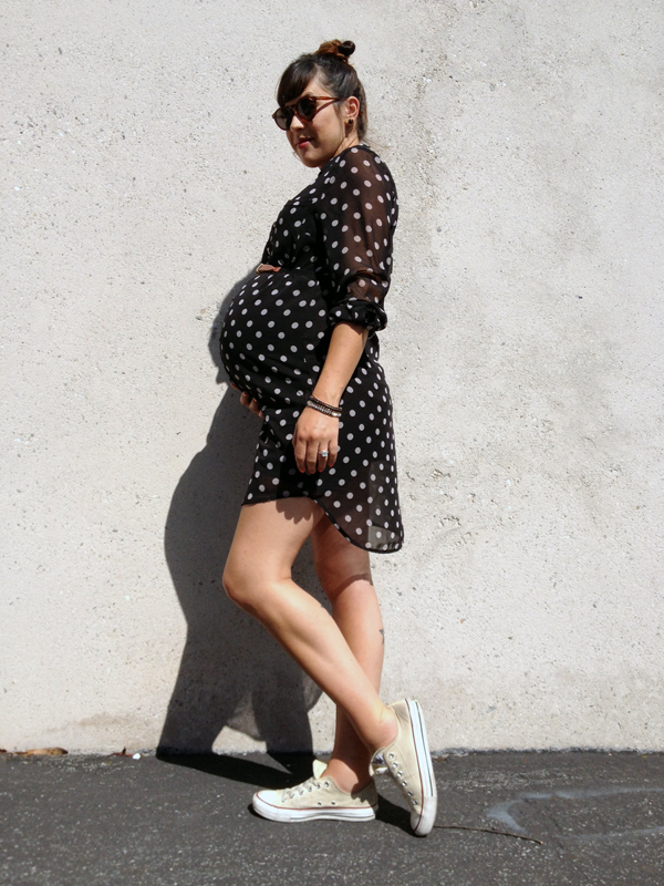 Outfit Of The Day: Sheer Polka Dot - My Corner View